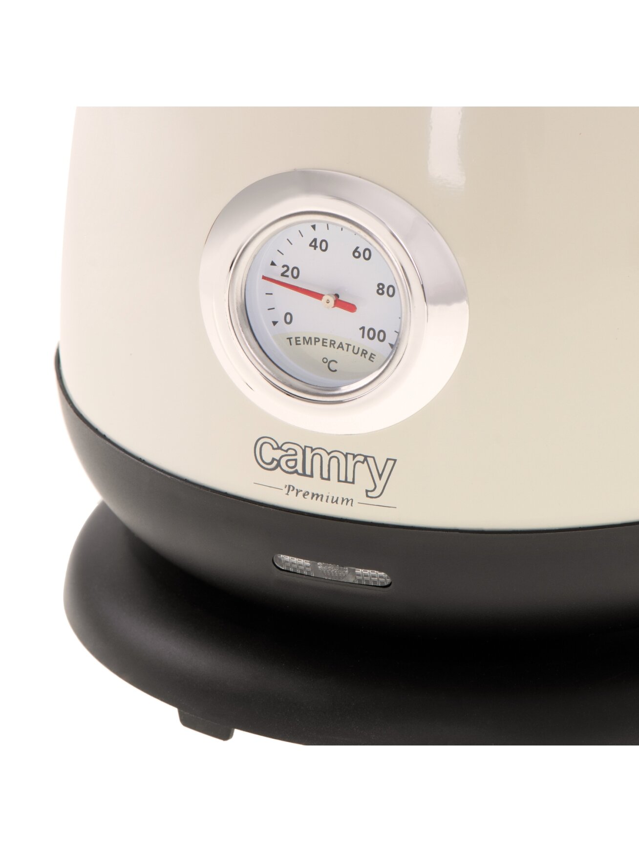 Camry | Kettle with a thermometer | CR 1344 | Electric | 2200 W | 1.7 L | Stainless steel | 360° rotational base | Cream 3 Camry | Kettle with a thermometer | CR 1344 | Electric | 2200 W | 1.7 L | Stainless steel | 360° rotational base | Cream 3