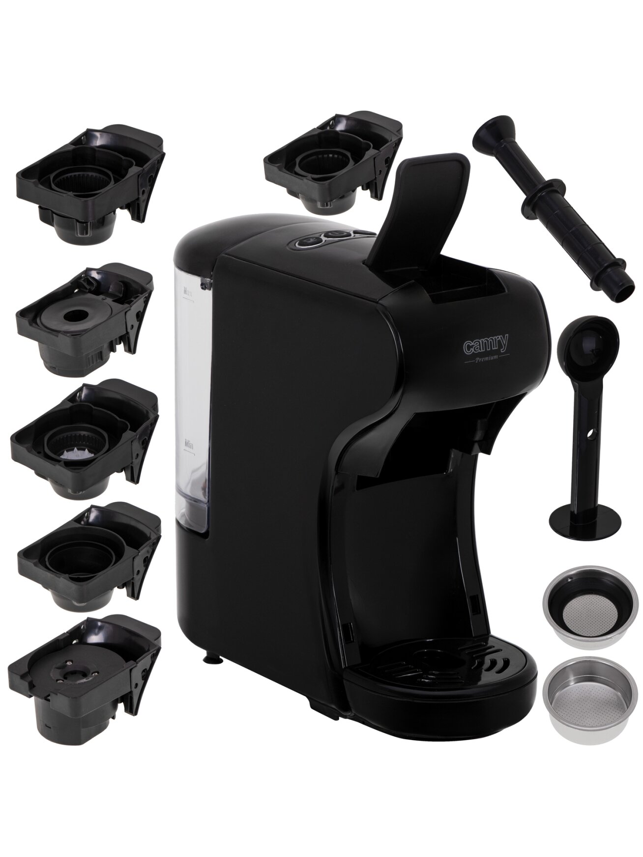 Camry Multi-capsule espresso machine | CR 4414bb | Pump pressure 19 bar | Capsule | 1450 W | Black 7