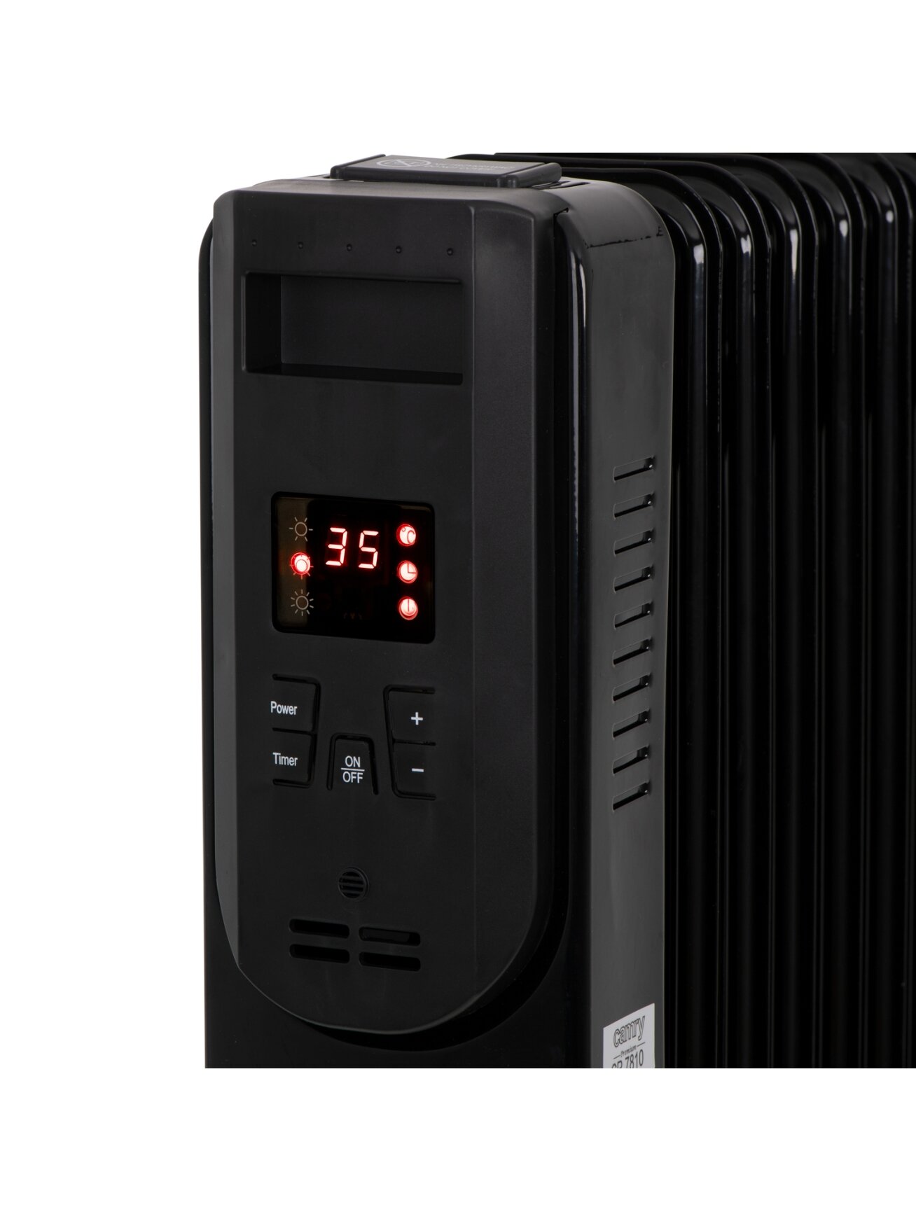 Camry | Oil-Filled Radiator with Remote Control | CR 7812 | Oil Filled Radiator | 1500 W | Number of power levels 3 | Black 1