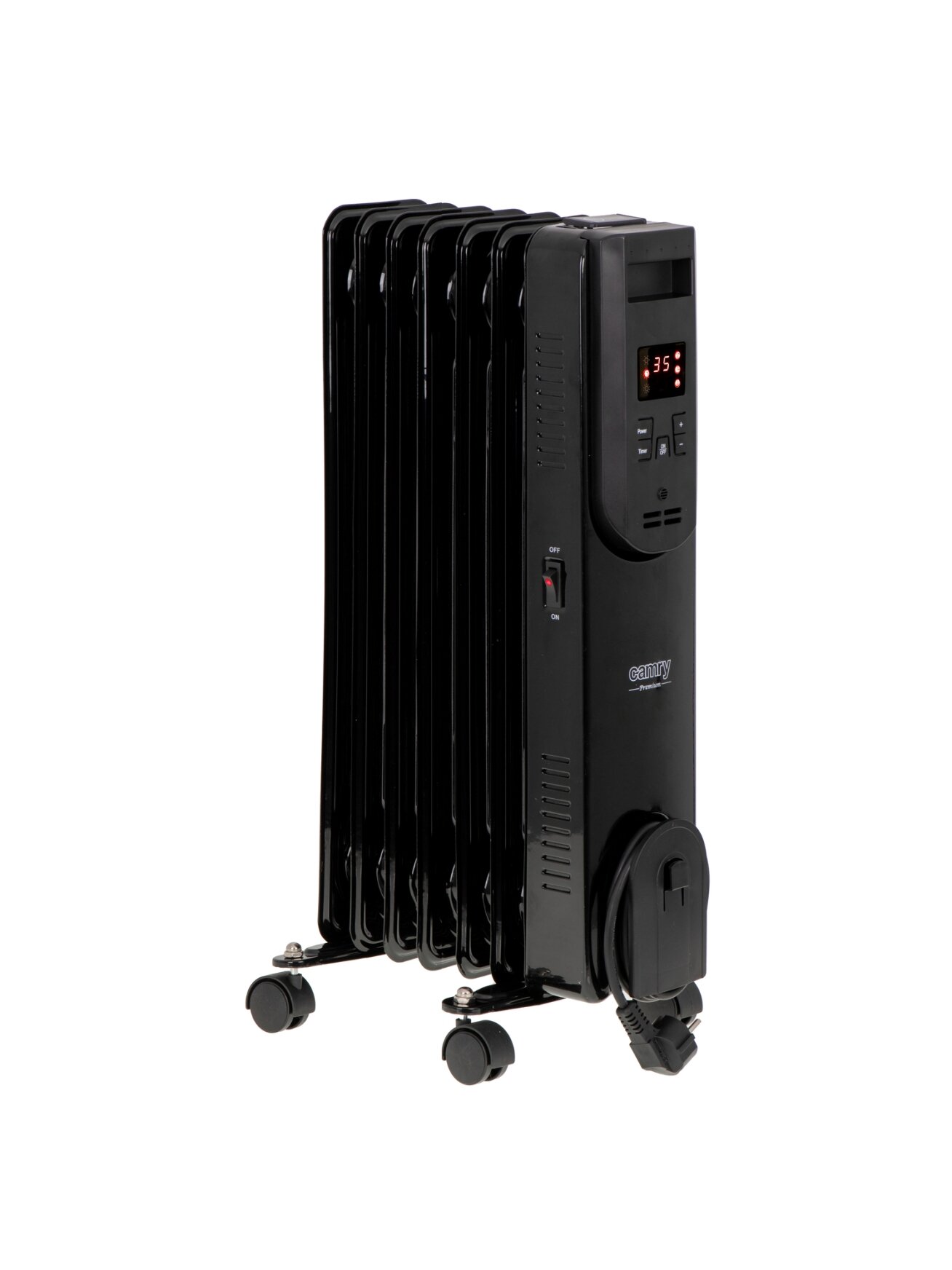 Camry | Oil-Filled Radiator with Remote Control | CR 7812 | Oil Filled Radiator | 1500 W | Number of power levels 3 | Black 4
