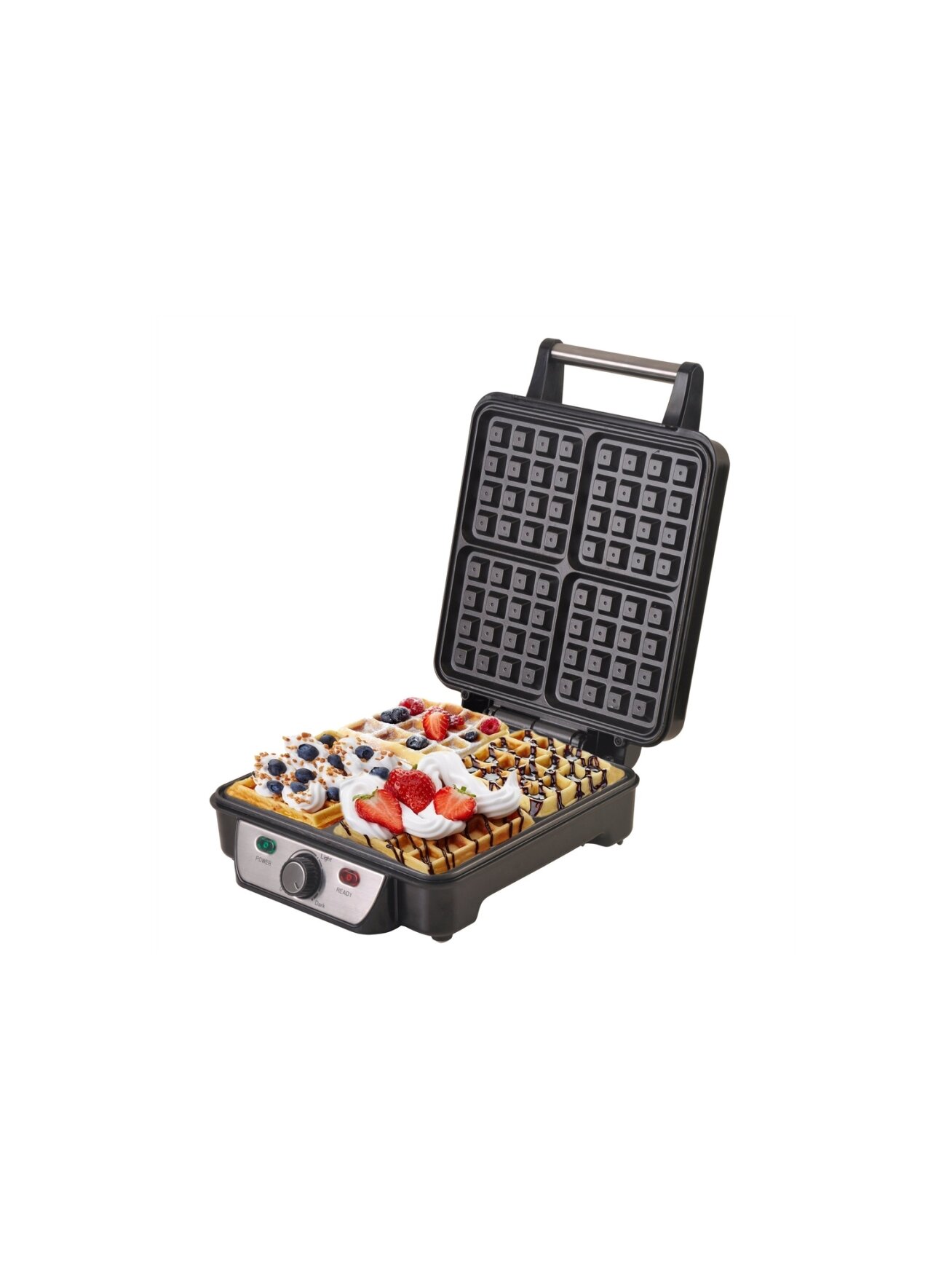 Camry | Waffle maker | CR 3025 | 1150 W | Number of pastry 4 | Belgium | Black/Stainless steel 3 Camry | Waffle maker | CR 3025 | 1150 W | Number of pastry 4 | Belgium | Black/Stainless steel 3