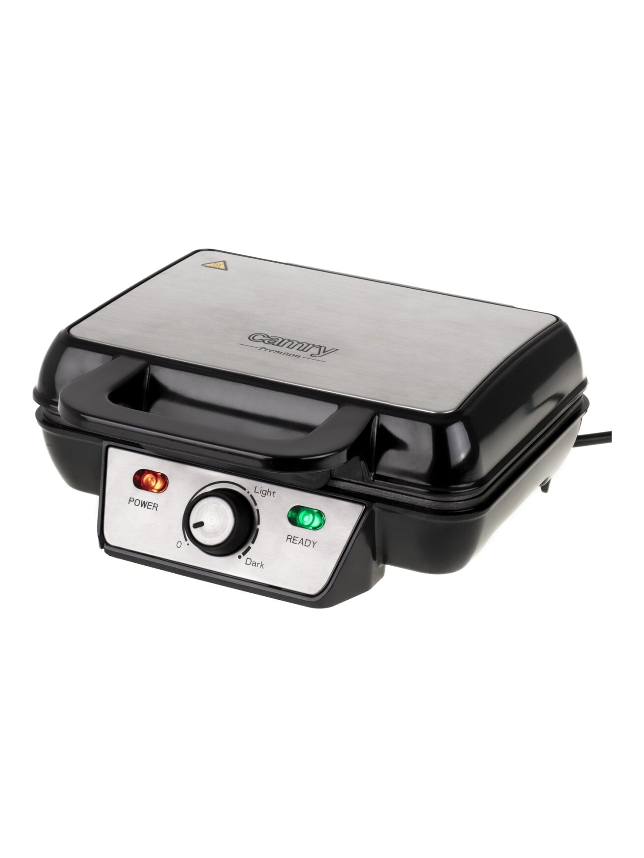 Camry | Waffle Maker | CR 3046 | 1600 W | Number of pastry 2 | Belgium | Black/Stainless Steel 1 Camry | Waffle Maker | CR 3046 | 1600 W | Number of pastry 2 | Belgium | Black/Stainless Steel 1