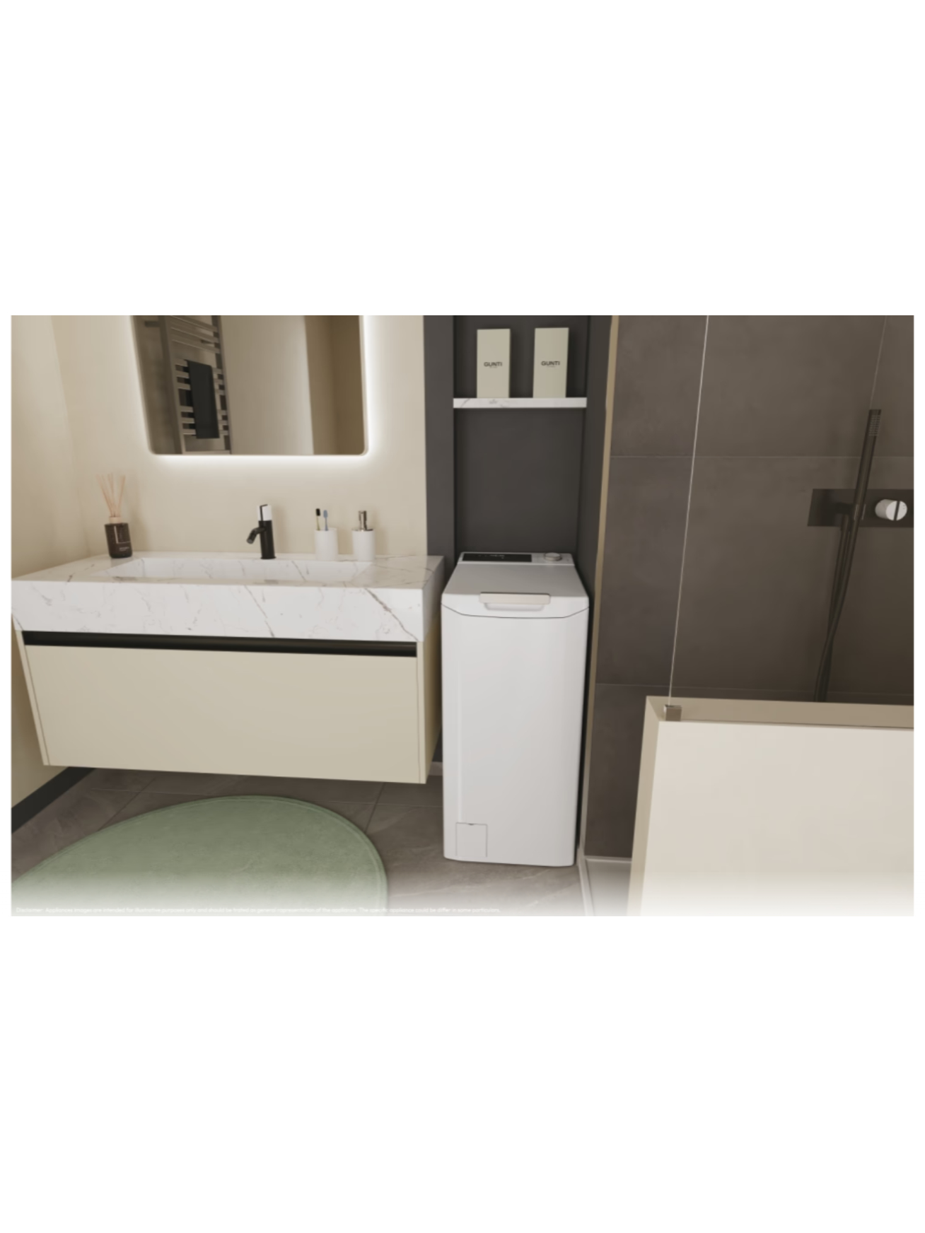 Candy Washing Machine | TCA284TM5-S | Energy efficiency class A | Top loading | Washing capacity 8 kg | 1200 RPM | Depth 60 cm | Width 41 cm | Display | Digit | White 6 Candy Washing Machine | TCA284TM5-S | Energy efficiency class A | Top loading | Washing capacity 8 kg | 1200 RPM | Depth 60 cm | Width 41 cm | Display | Digit | White 6