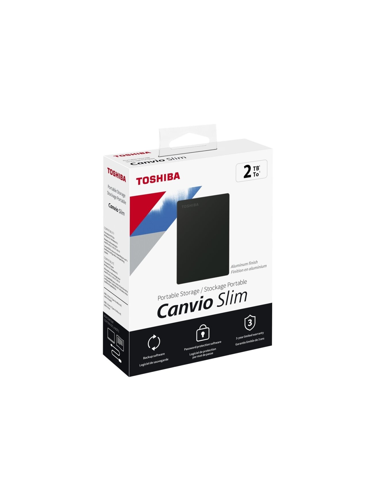 Canvio Slim | HDTD320EK3EA | 2000 GB | 2.5 " | USB 3.2 Gen1 | Black 6 Canvio Slim | HDTD320EK3EA | 2000 GB | 2.5 " | USB 3.2 Gen1 | Black 6