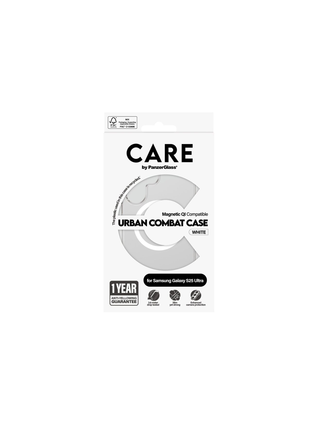 CARE Back protection | Samsung | Galaxy S25 Ultra | Recycled plastic | White 4 CARE Back protection | Samsung | Galaxy S25 Ultra | Recycled plastic | White 4