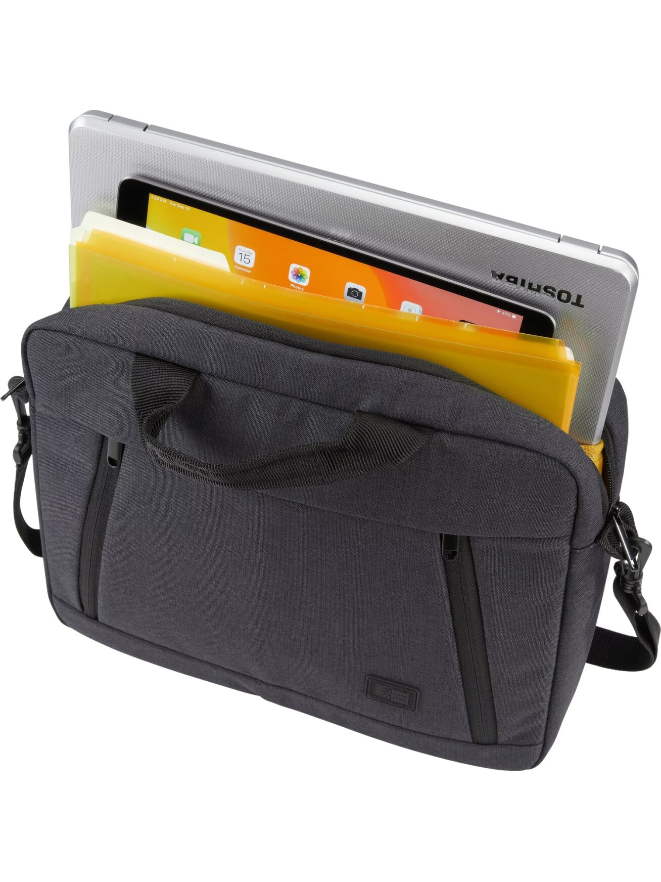 Case Logic Huxton | Fits up to size 13.3 " | Laptop attaché | Black | Shoulder strap 3