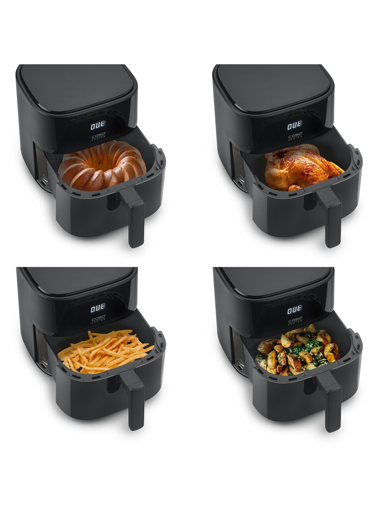 Caso Designer Air Fryer | AirFry 6.0 | Power 1700 W | Capacity 6 L | Black 6 Caso Designer Air Fryer | AirFry 6.0 | Power 1700 W | Capacity 6 L | Black 6