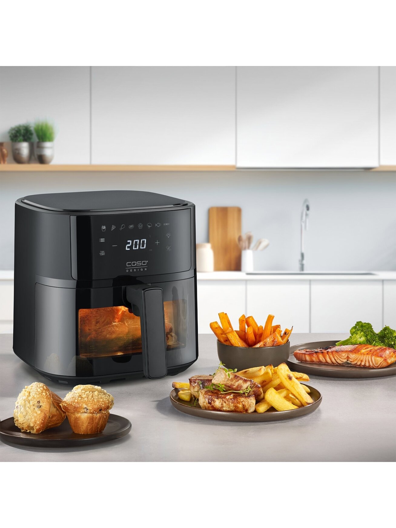 Caso Designer Air Fryer | AirFry 6.0 | Power 1700 W | Capacity 6 L | Black 9 Caso Designer Air Fryer | AirFry 6.0 | Power 1700 W | Capacity 6 L | Black 9