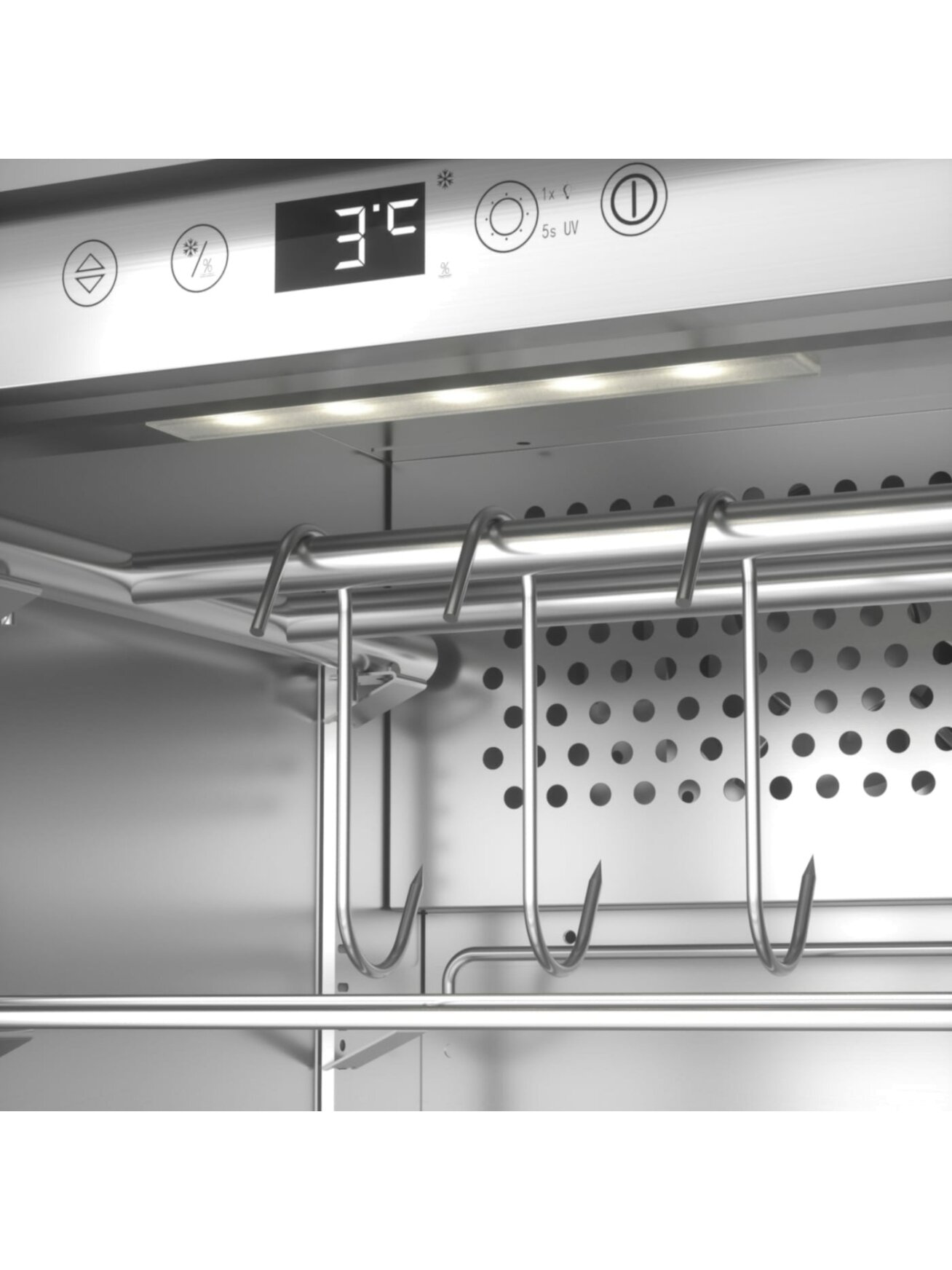 Caso | Dry aging cabinet with compressor technology | DryAged Master 63 | Energy efficiency class Not apply | Food-ageing cabinet with compressor technology | Free standing | Bottles capacity Not apply | Cooling type Compressor technology | Stainless ste 4 Caso | Dry aging cabinet with compressor technology | DryAged Master 63 | Energy efficiency class Not apply | Food-ageing cabinet with compressor technology | Free standing | Bottles capacity Not apply | Cooling type Compressor technology | Stainless ste 4