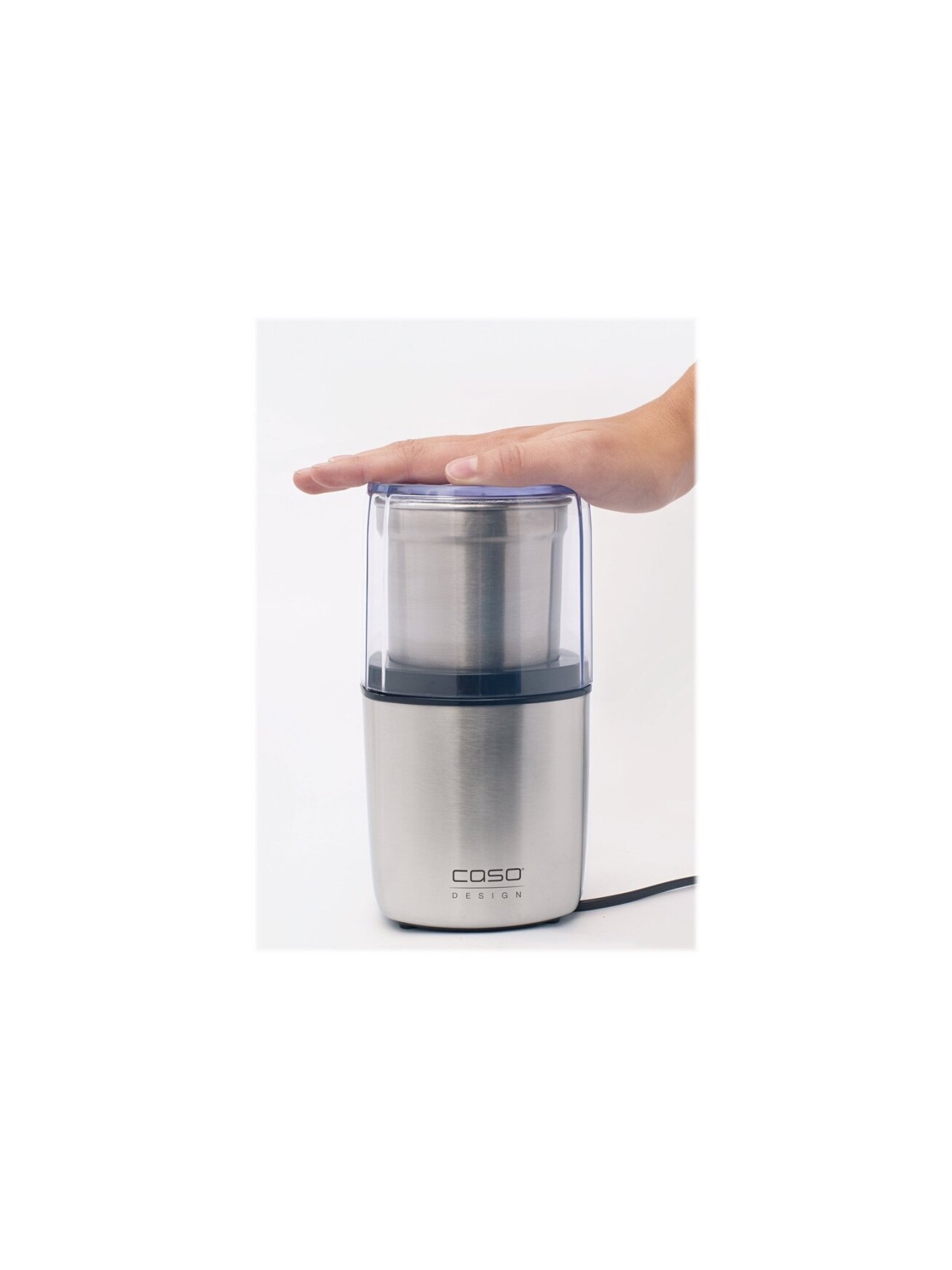 Caso | Electric coffee grinder | 1830 | 200 W W | Lid safety switch | Number of cups 8 pc(s) | Stainless steel 2