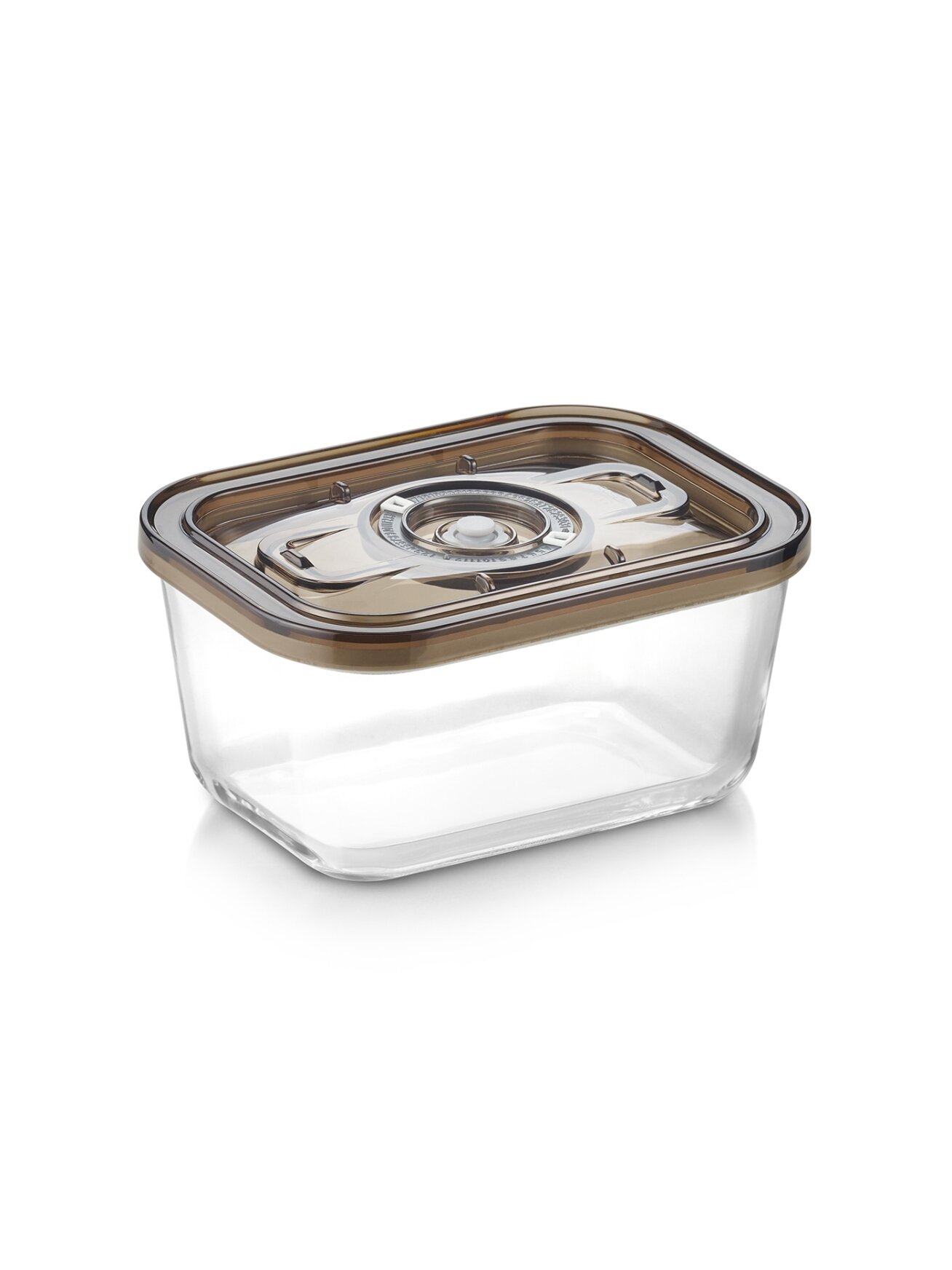 Caso Glass Vacuum Container with Plastic Lid | VacuBoxx Eco M | Transparent 1