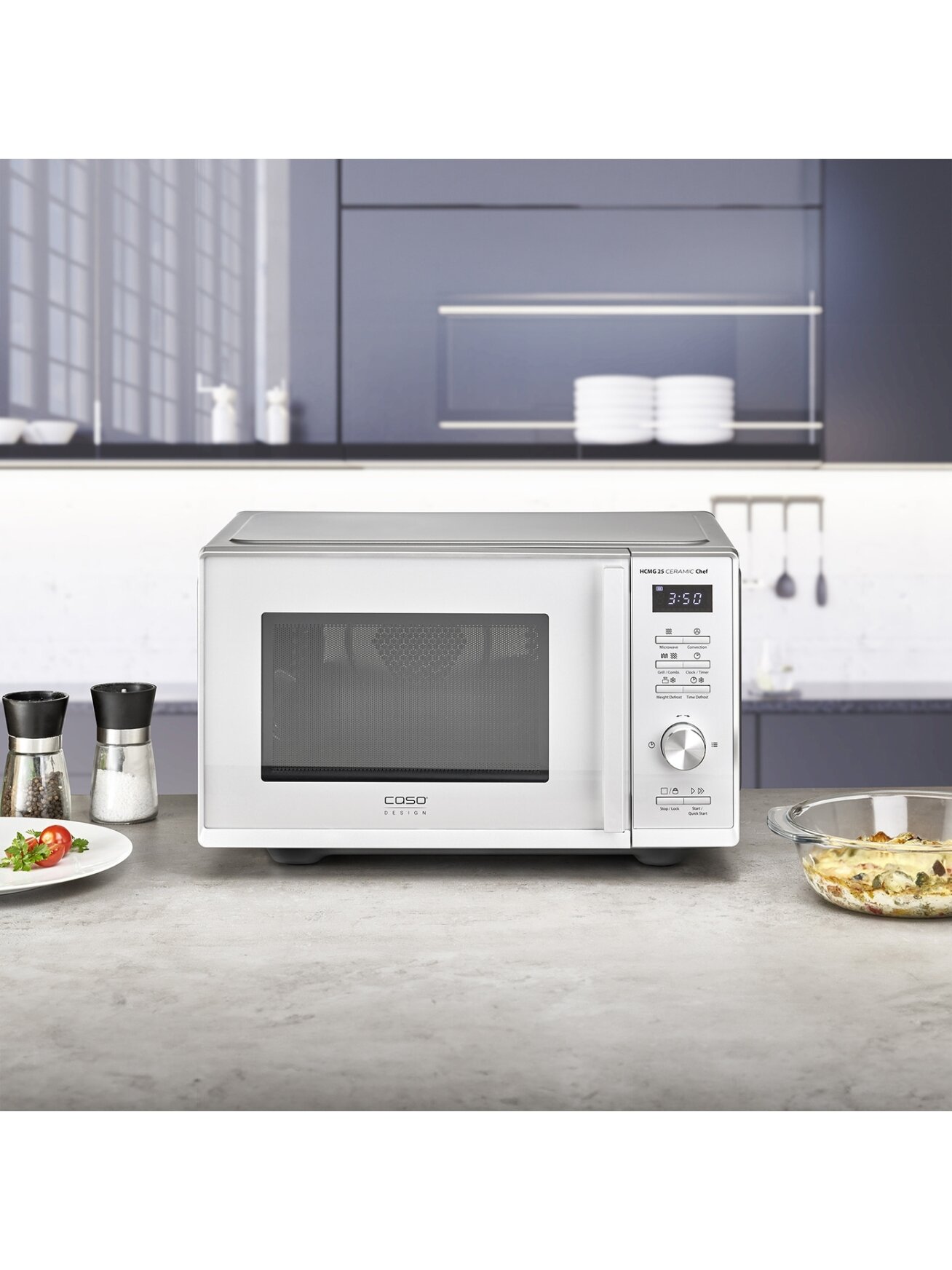 Caso | Microwave Oven | Chef HCMG 25 | Free standing | 900 W | Convection | Grill | Stainless Steel 6
