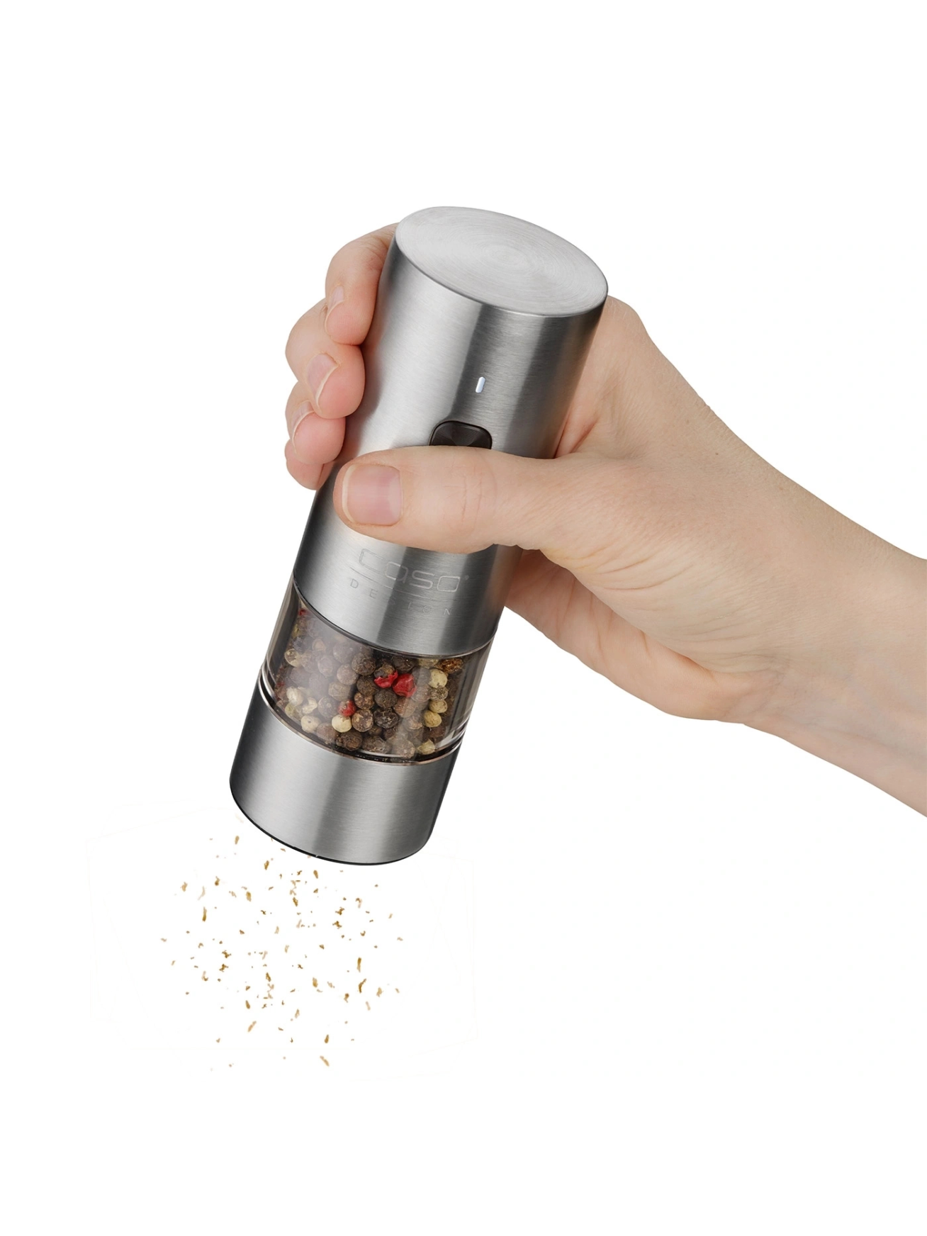 Caso Salt and Pepper Grinder | SpiceDuo | Electric | Housing material Stainless steel | Lithium 6 Caso Salt and Pepper Grinder | SpiceDuo | Electric | Housing material Stainless steel | Lithium 6
