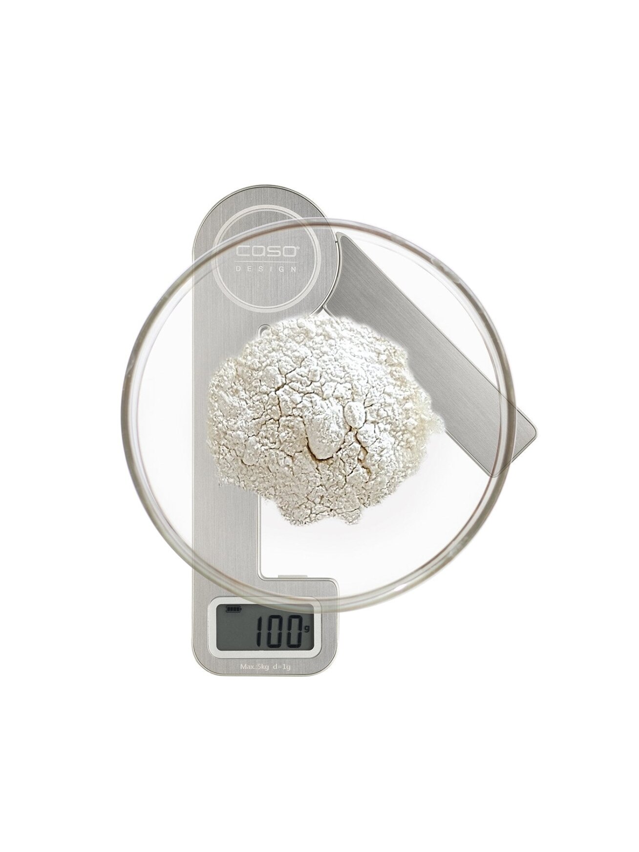 Caso | Scales | KitchenEcostyle | Maximum weight (capacity) 5 kg | Graduation 1 g | Display type LCD | Stainless steel 5