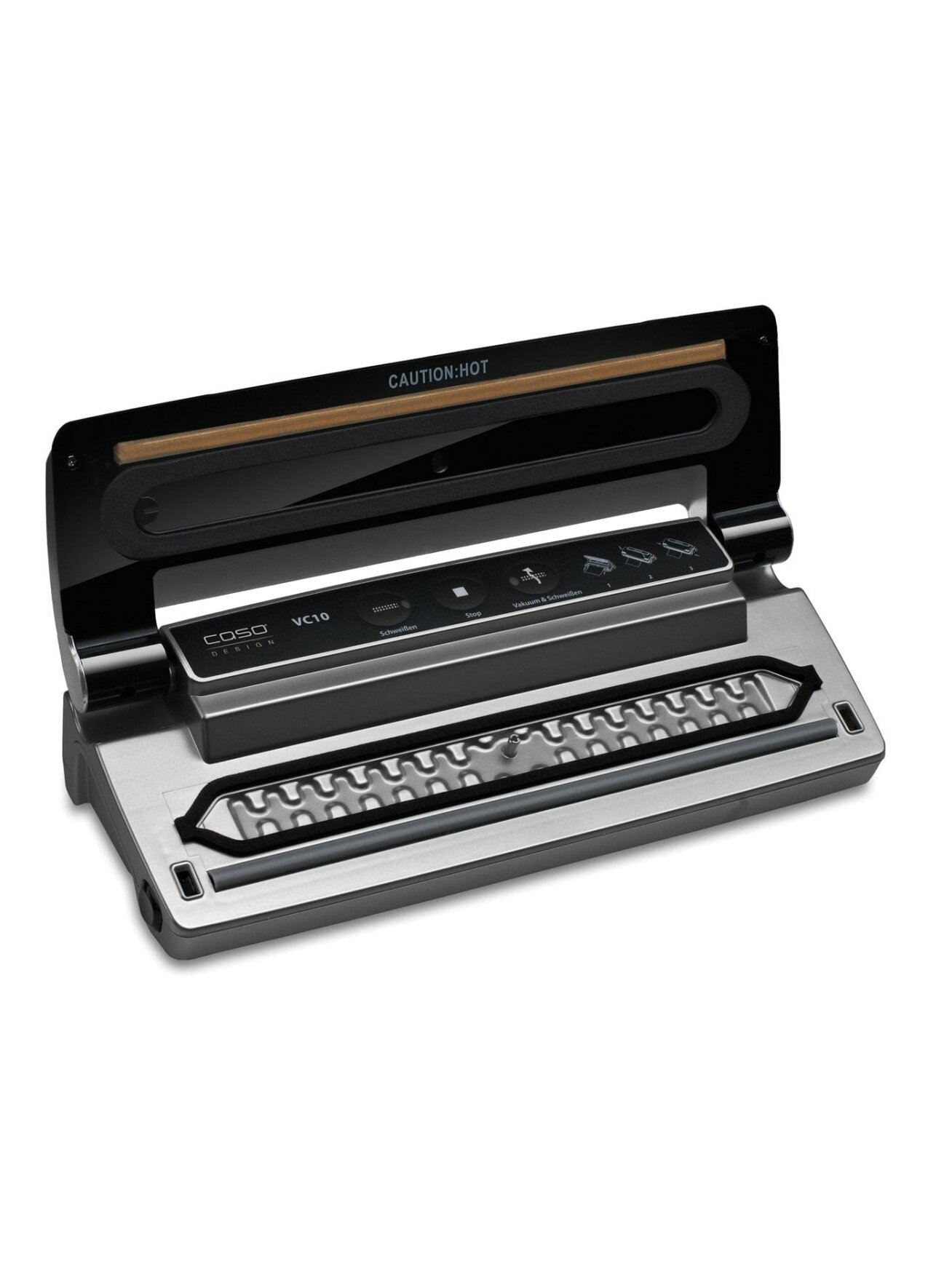 Caso | Vacuum sealer | VC 10 PlusEdition | Power 110 W | Temperature control | Black/Silver 2