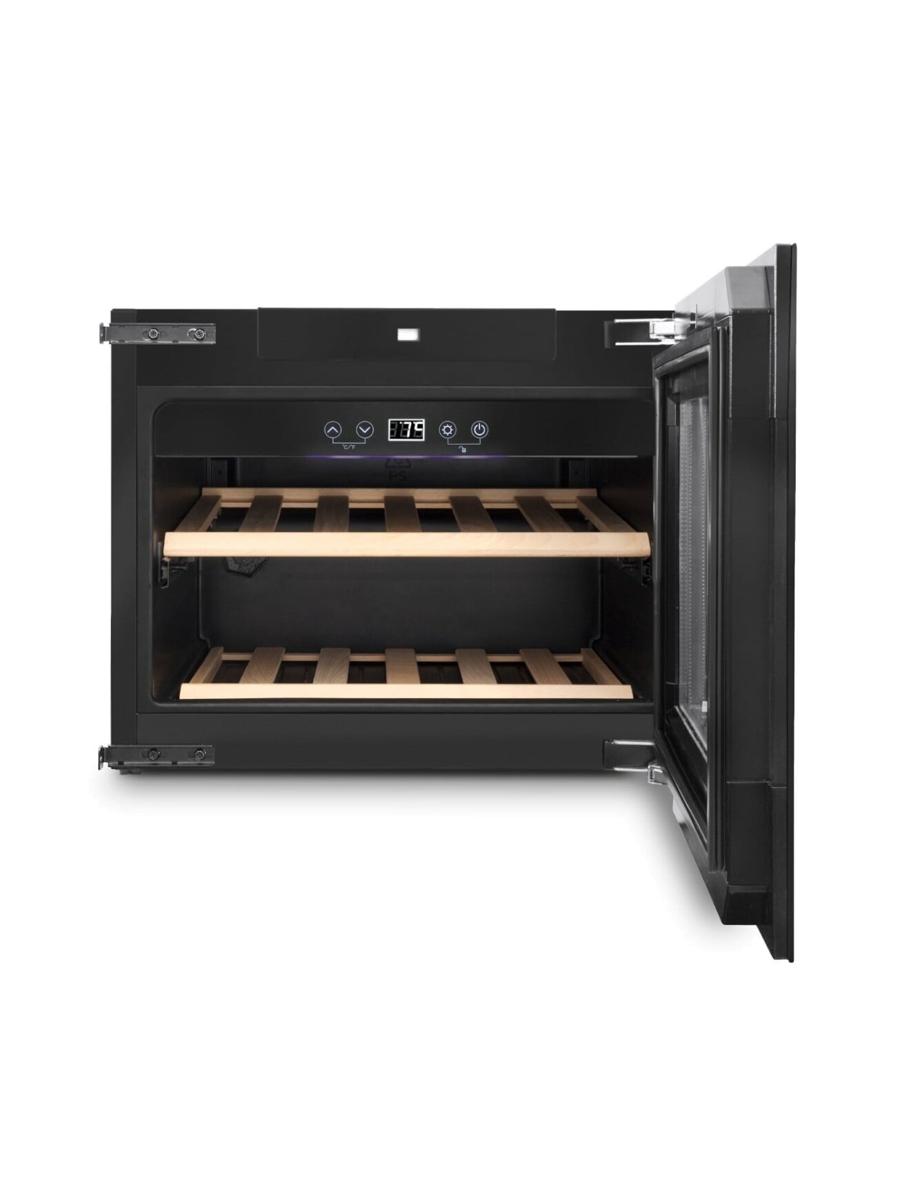 Caso | Wine Cooler | WineDeluxe E 18 | Energy efficiency class G | Built-in | Bottles capacity 18 bottles | Cooling type Compressor technology | Black 5