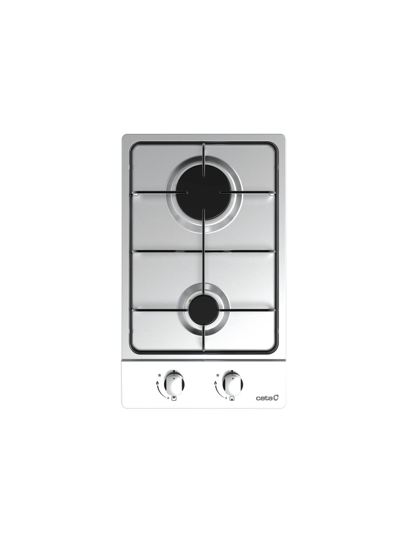 CATA | Hob | GI 3002 X | Gas | Number of burners/cooking zones 2 | Rotary knobs | Stainless steel CATA | Hob | GI 3002 X | Gas | Number of burners/cooking zones 2 | Rotary knobs | Stainless steel