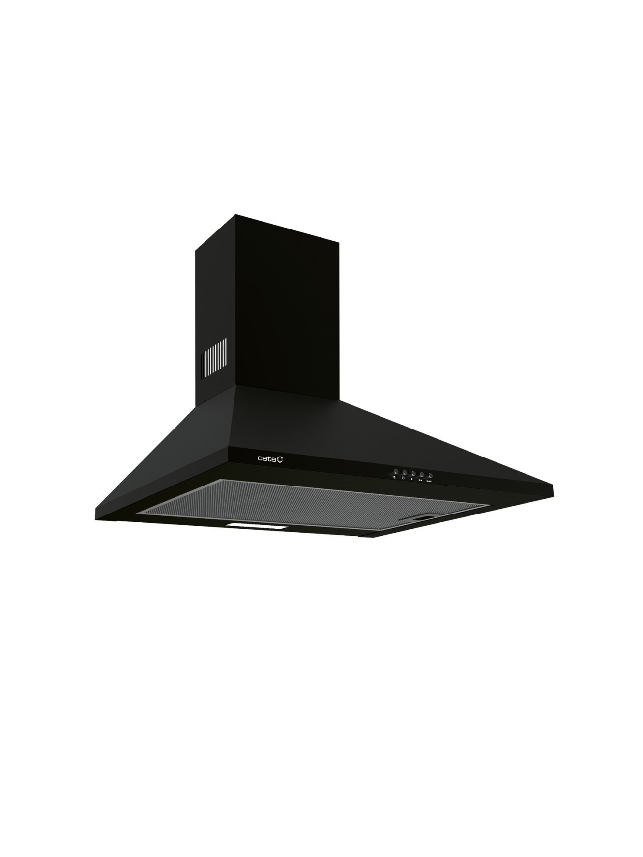 CATA | Hood | OMEGA 600 BK | Wall mounted | Energy efficiency class C | Width 60 cm | 645 m³/h | Mechanical | LED | Black 1