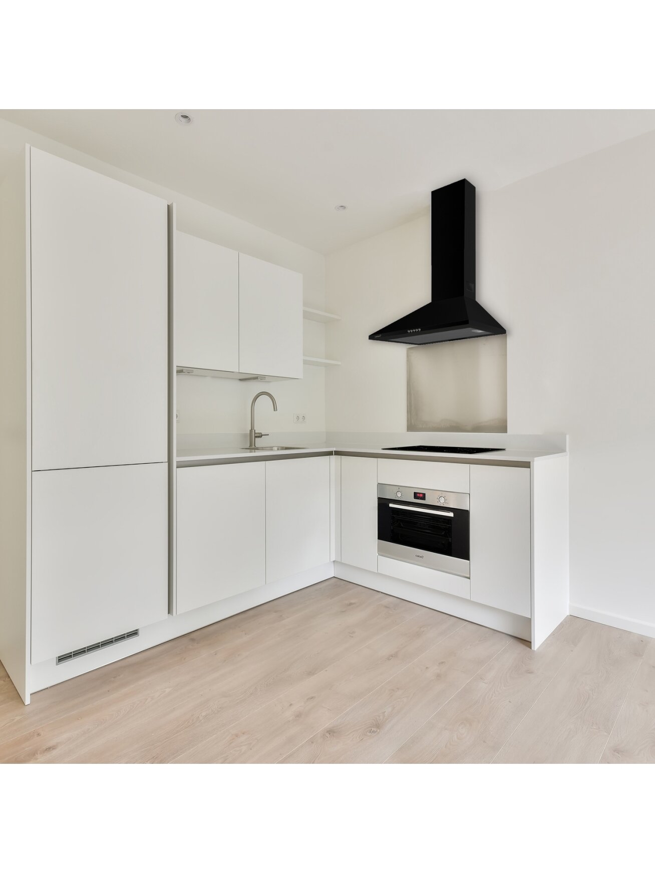 CATA | Hood | OMEGA 600 BK | Wall mounted | Energy efficiency class C | Width 60 cm | 645 m³/h | Mechanical | LED | Black 4 CATA | Hood | OMEGA 600 BK | Wall mounted | Energy efficiency class C | Width 60 cm | 645 m³/h | Mechanical | LED | Black 4