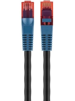 CAT 6 Outdoor-patch cable U/UTP | 94389 | Prewired, unshielded LAN cable with RJ45 plugs for connecting network components; Double-layer polyethylene jacket protects the network cable outdoors and makes it extremely weather-resistant; The outdoor Ethernet 2