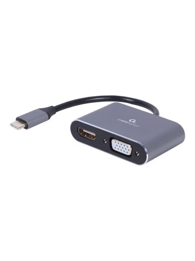 Cablexpert | USB Type-C to HDMI and VGA display adapter | A-USB3C-HDMIVGA-01 | USB Type-C Cablexpert | USB Type-C to HDMI and VGA display adapter | A-USB3C-HDMIVGA-01 | USB Type-C