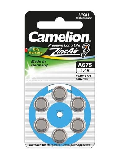 Camelion | A675/DA675/ZL675 | Zinc air cells | 6 pc(s)