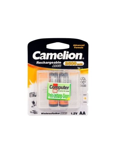 Camelion | AA/HR6 | 2500 mAh | Rechargeable Batteries Ni-MH | 2 pc(s)