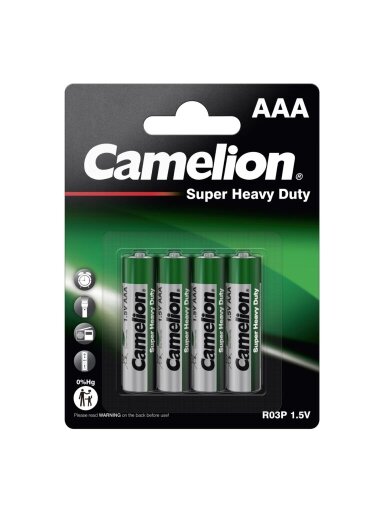 Camelion | R03P-BP4G | AAA/LR03 | Super Heavy Duty | 4 pc(s)