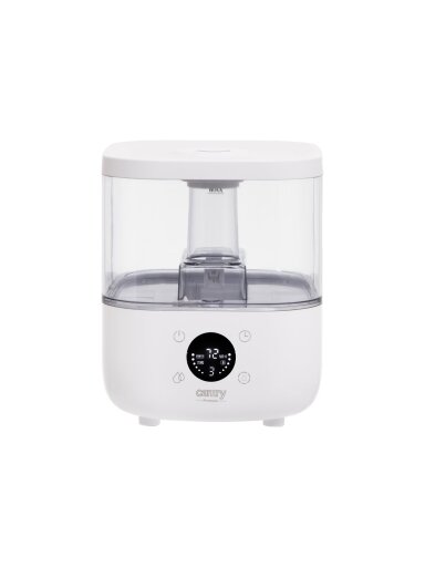 Camry | CR 7973w | Humidifier | 23 W | Water tank capacity 5 L | Suitable for rooms up to 35 m² | Ultrasonic | Humidification capacity 100-260 ml/hr | White Camry | CR 7973w | Humidifier | 23 W | Water tank capacity 5 L | Suitable for rooms up to 35 m² | Ultrasonic | Humidification capacity 100-260 ml/hr | White