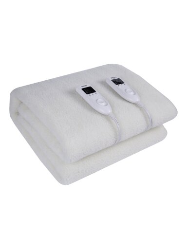 Camry | Electirc heating under-blanket with timer | CR 7421 | Number of heating levels 5 | Number of persons 2 | Washable | Remote control | Syntetic wood | 2 x 60 W | White