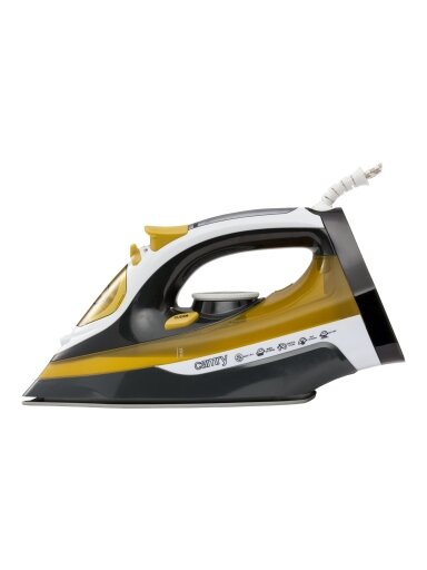 Camry | Iron | CR 5029 | Steam Iron | 2400 W | Continuous steam 40 g/min | Steam boost performance 70 g/min | White/Black/Gold Camry | Iron | CR 5029 | Steam Iron | 2400 W | Continuous steam 40 g/min | Steam boost performance 70 g/min | White/Black/Gold