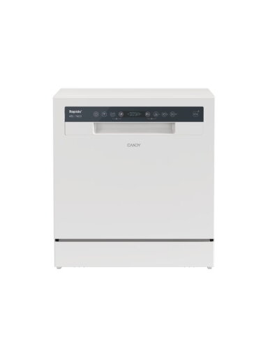 Candy Dishwasher | CP 8F9FFW | Free-standing | Width 55 cm | Number of place settings 8 | Number of programs 8 | Energy efficiency class F | Display | White Candy Dishwasher | CP 8F9FFW | Free-standing | Width 55 cm | Number of place settings 8 | Number of programs 8 | Energy efficiency class F | Display | White