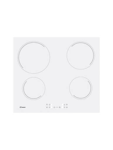 Candy | Hob | CH64CCW | Vitroceramic | Number of burners/cooking zones 4 | Touch | White Candy | Hob | CH64CCW | Vitroceramic | Number of burners/cooking zones 4 | Touch | White