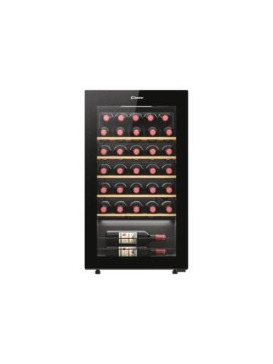 Candy | Wine Cooler | 438063 | Energy efficiency class G | Free standing | Bottles capacity 34 | Black
