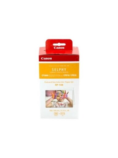 Canon Color Ink/Paper Set for SELPHY CP1300 Printer | RP-108