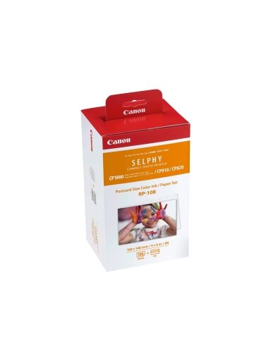 Canon Color Ink/Paper Set for SELPHY CP1300 Printer | RP-108