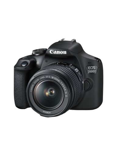 Canon | EOS | 2000D 18-55 IS II EU26 | SLR Camera Kit | Megapixel 24.1 MP | Image stabilizer | ISO sensitivity (max) 12800 | Display diagonal 3.0 " | Wi-Fi | Video recording | APS-C | Black