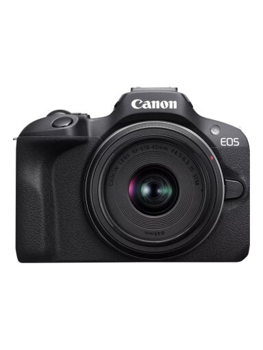 Canon | EOS R100 Mirrorless Camera + RF-S 18-45mm F4.5-6.3 IS STM Lens | 6052C013 | Megapixel 24.1 MP | ISO sensitivity (max) 12800 | Display diagonal 3.0 " | Wi-Fi | Automatic, manual | CMOS | Black