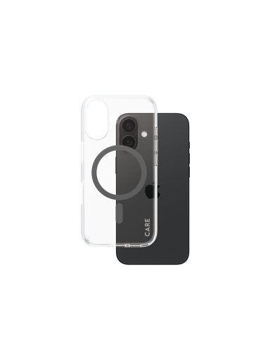 CARE Flagship Case | Back cover | Apple | iPhone 16 | Recycled plastic | Black | MagSafe