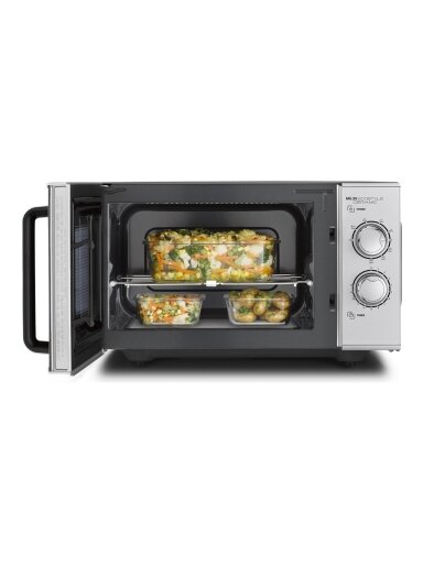 Caso | Ceramic Microwave Oven with Grill | MG 25 Ecostyle | Free standing | 25 L | 900 W | Grill | Silver Caso | Ceramic Microwave Oven with Grill | MG 25 Ecostyle | Free standing | 25 L | 900 W | Grill | Silver