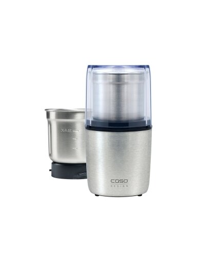 Caso | Coffee and spice grinder | 1831 | 200 W | Number of cups 4-8 pc(s) | Pulse function | Stainless steel Caso | Coffee and spice grinder | 1831 | 200 W | Number of cups 4-8 pc(s) | Pulse function | Stainless steel