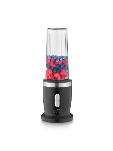 Caso Cordless Blender | Click & Blend | Tabletop | 240 W | Jar material Tritan | Jar capacity 0.5 L | Stainless steel/Matt Black Caso Cordless Blender | Click & Blend | Tabletop | 240 W | Jar material Tritan | Jar capacity 0.5 L | Stainless steel/Matt Black