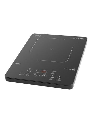 Caso | Free standing table hob | Comfort C2000 | Number of burners/cooking zones 1 | Sensor | Black | Induction Caso | Free standing table hob | Comfort C2000 | Number of burners/cooking zones 1 | Sensor | Black | Induction