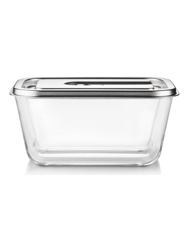 Caso Glass Vacuum Container with Plastic Lid | VacuBoxx Inox XL | Transparent