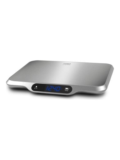 Caso | Kitchen scale | L 15 | Maximum weight (capacity) 15 kg | Graduation 1 g | Display type LCD Display | Stainless steel Caso | Kitchen scale | L 15 | Maximum weight (capacity) 15 kg | Graduation 1 g | Display type LCD Display | Stainless steel