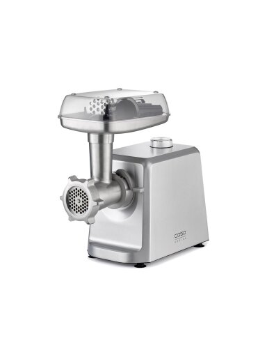Caso | Meat Mincer | FW 2500 | Stainless Steel | 2500 W | Number of speeds 2 | Throughput (kg/min) 2.5 | 3 stainless steel cutting plates (3 mm, 5 mm and 8 mm), Sausage filler, Cookie attachment with 4 moulds, Stuffer Caso | Meat Mincer | FW 2500 | Stainless Steel | 2500 W | Number of speeds 2 | Throughput (kg/min) 2.5 | 3 stainless steel cutting plates (3 mm, 5 mm and 8 mm), Sausage filler, Cookie attachment with 4 moulds, Stuffer