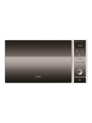 Caso | Microwave oven with Grill | MG 25 | Free standing | 900 W | Grill | Silver/Black Caso | Microwave oven with Grill | MG 25 | Free standing | 900 W | Grill | Silver/Black