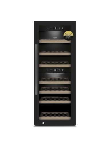 Caso | Smart Wine Cooler | WineExclusive 38 | Energy efficiency class G | Showcase | Free standing | Bottles capacity 38 bottles | Cooling type Compressor technology | Black Caso | Smart Wine Cooler | WineExclusive 38 | Energy efficiency class G | Showcase | Free standing | Bottles capacity 38 bottles | Cooling type Compressor technology | Black