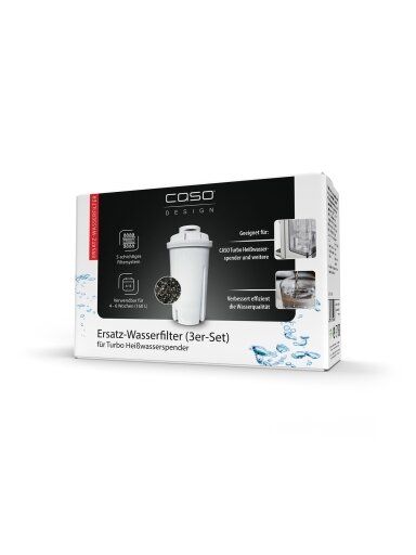 Caso | Spare filter for Turbo-hot water dispenser, 3pcs