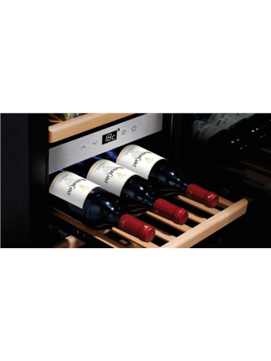 Caso | Wine cooler | WineChef Pro 40 | Energy efficiency class G | Showcase | Free standing | Bottles capacity Up to 40 bottles | Cooling type Compressor technology | Stainless steel/Black